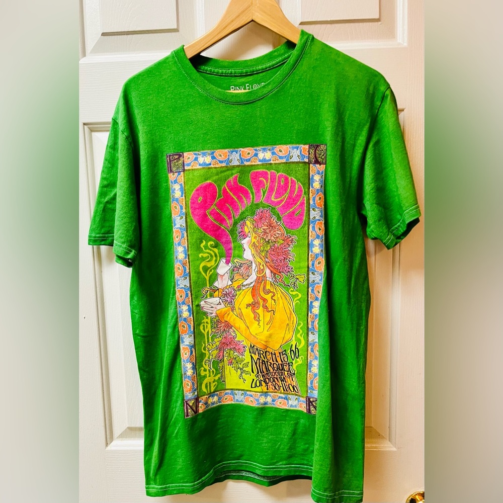 Pink Floyd green shirt